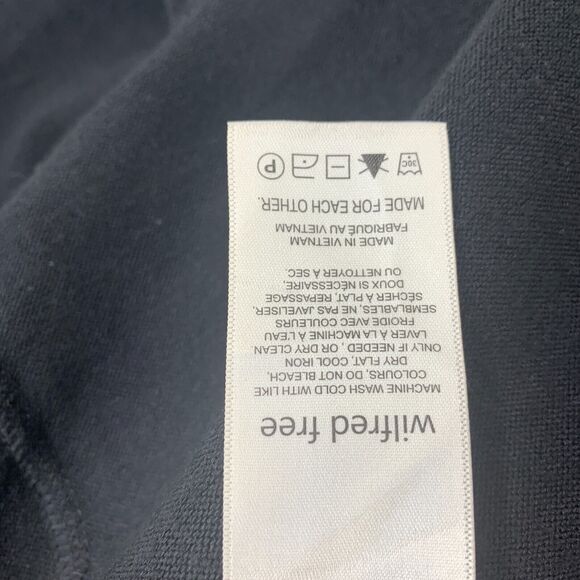 Wilfred free Womens T Shirt Dress Tunic Sz L Stretch Black Oversized Lagenlook - Picture 7 of 11